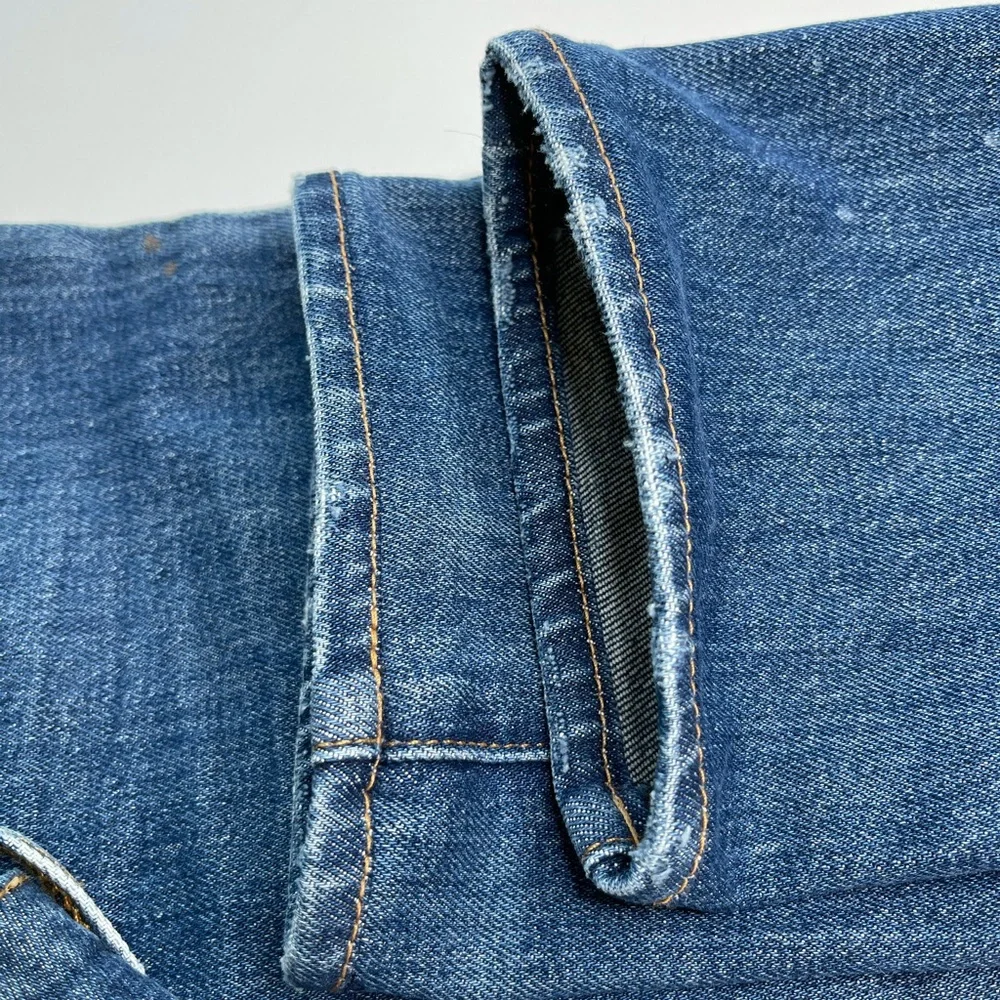 Madewell Slim Boyjean Distressed Blue Cropped 23